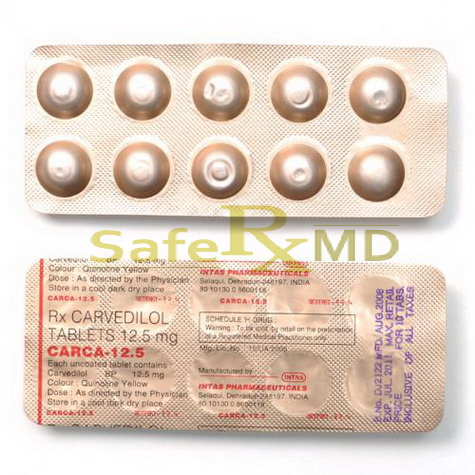Generic Coreg 3.125/6.25/12.5/25mg