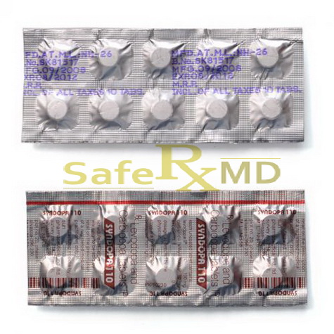 Generic Sinemet 10mg + 100/25mg + 100/25mg + 250mg